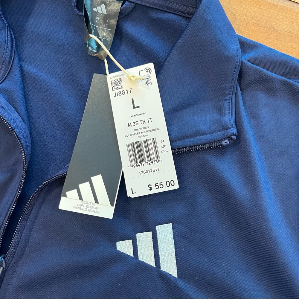 ADIDAS Dark Blue Blue 3-Stripes Track Suit - Picture 5 of 11